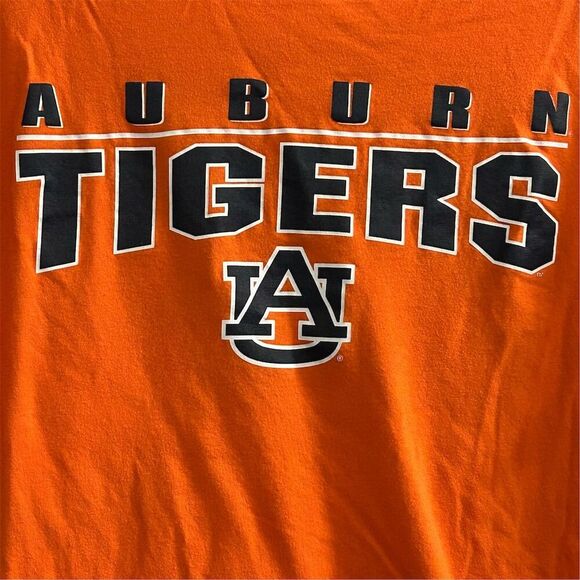 Auburn Tigers Men's Orange Graphic T-Shirt Size L Short Sleeve - Picture 4 of 8